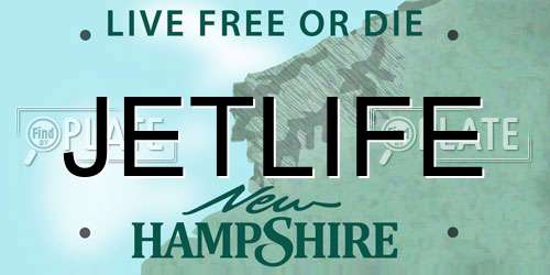 JETLIFE New Hampshire License Plate