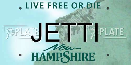 JETTI New Hampshire License Plate