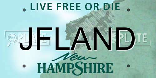 JFLAND New Hampshire License Plate