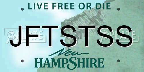 JFTSTSS New Hampshire License Plate
