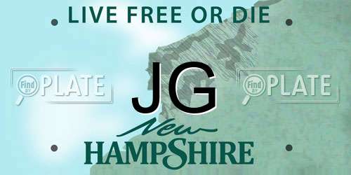 JG New Hampshire License Plate