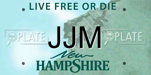 JJM New Hampshire License Plate