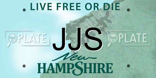 JJS New Hampshire License Plate
