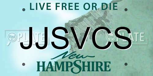 JJSVCS New Hampshire License Plate