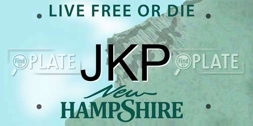 JKP New Hampshire License Plate