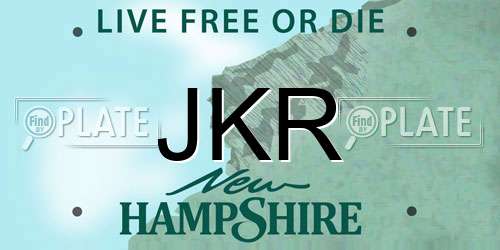 JKR New Hampshire License Plate