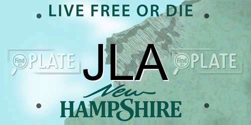 JLA New Hampshire License Plate