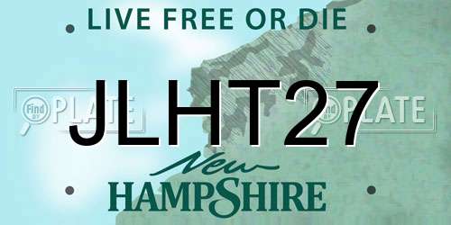 JLHT27 New Hampshire License Plate