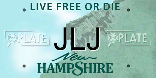 JLJ New Hampshire License Plate