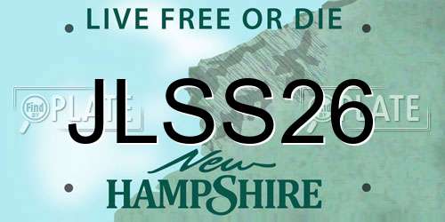 JLSS26 New Hampshire License Plate