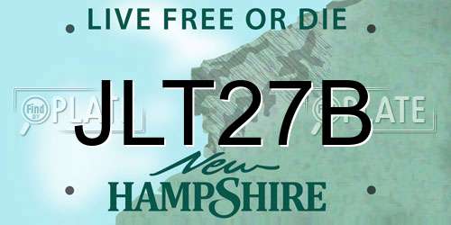 JLT27B New Hampshire License Plate