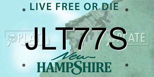 JLT77S New Hampshire License Plate