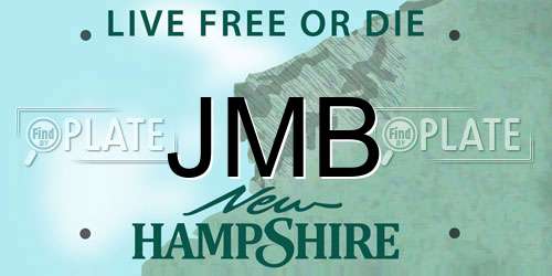 JMB New Hampshire License Plate