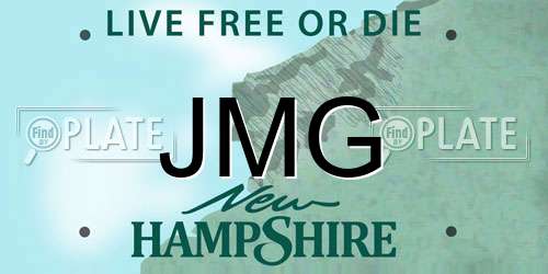 JMG New Hampshire License Plate
