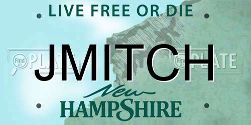 JMITCH New Hampshire License Plate