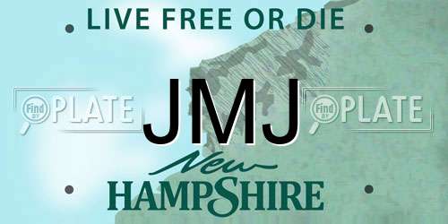 JMJ New Hampshire License Plate