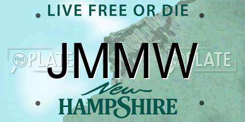 JMMW New Hampshire License Plate