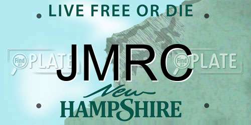 JMRC New Hampshire License Plate
