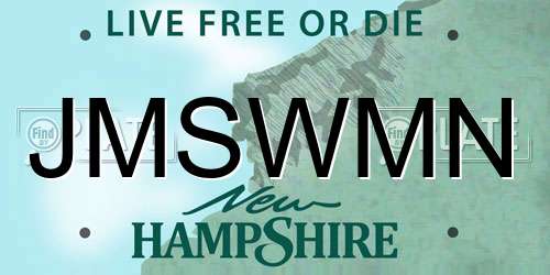 JMSWMN New Hampshire License Plate