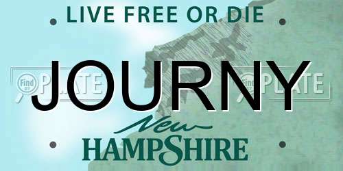 JOURNY New Hampshire License Plate