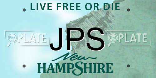 JPS New Hampshire License Plate