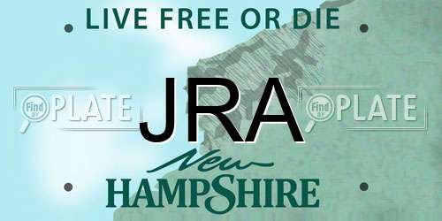 JRA New Hampshire License Plate