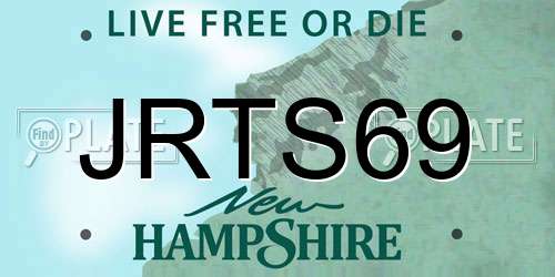 JRTS69 New Hampshire License Plate