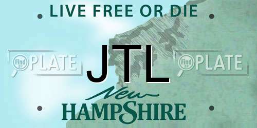 JTL New Hampshire License Plate