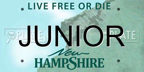 JUNIOR New Hampshire License Plate