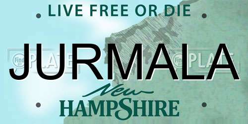 JURMALA New Hampshire License Plate