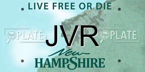 JVR New Hampshire License Plate