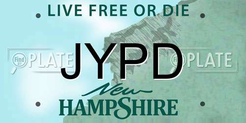 JYPD New Hampshire License Plate