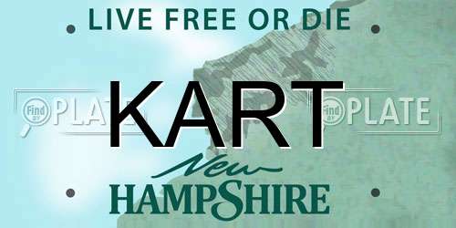 KART New Hampshire License Plate