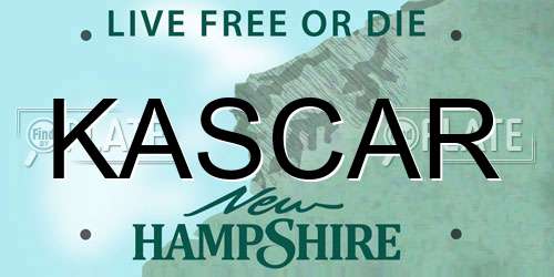 KASCAR New Hampshire License Plate
