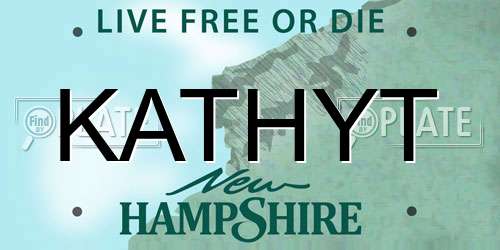 KATHYT New Hampshire License Plate
