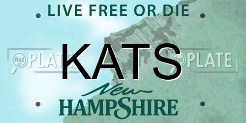 KATS New Hampshire License Plate