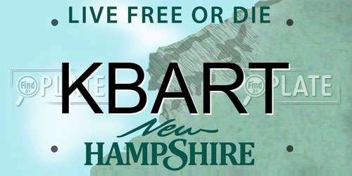 KBART New Hampshire License Plate