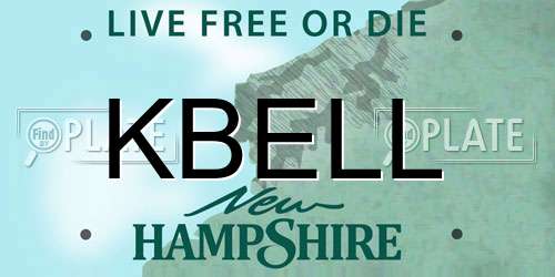 KBELL New Hampshire License Plate
