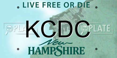 KCDC New Hampshire License Plate