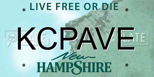 KCPAVE New Hampshire License Plate