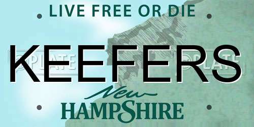 KEEFERS New Hampshire License Plate