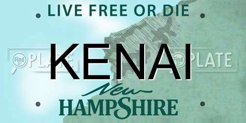 KENAI New Hampshire License Plate
