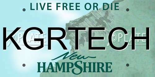KGRTECH New Hampshire License Plate