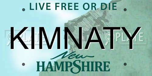 KIMNATY New Hampshire License Plate