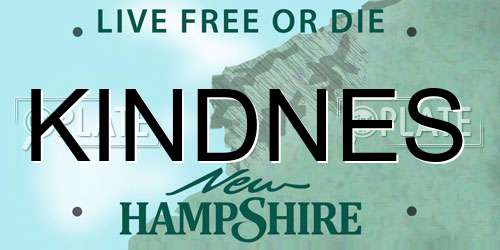 KINDNES New Hampshire License Plate