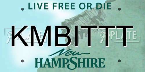 KMBITTT New Hampshire License Plate