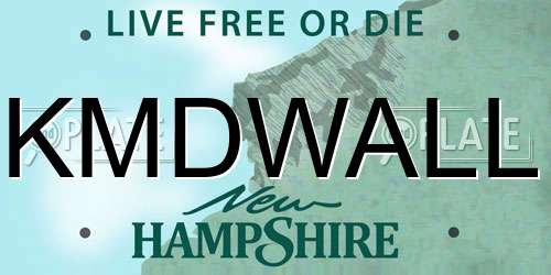 KMDWALL New Hampshire License Plate
