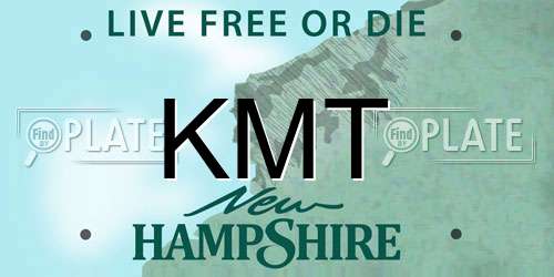 KMT New Hampshire License Plate