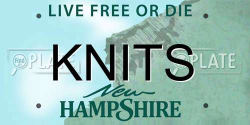 KNITS New Hampshire License Plate