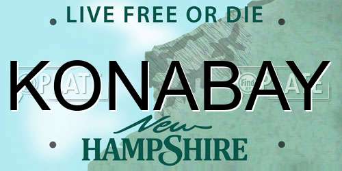 KONABAY New Hampshire License Plate